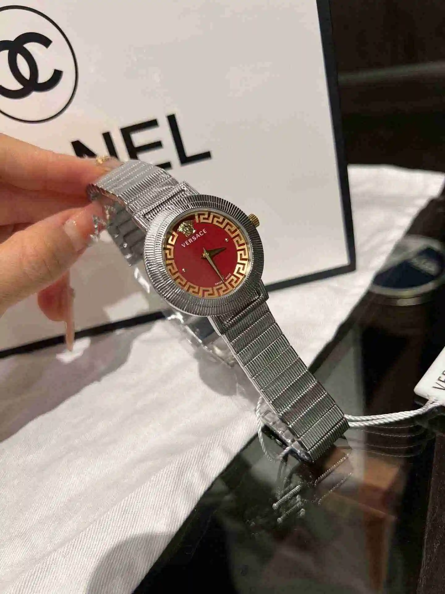 General Watches Versace Watch Women's Watch Paired with Original Fully Automatic Mechanical Movement Top Grade 316 Precision Steel Case with Mineral Super Strong Mirror Diameter 36mm kk03100 view 8