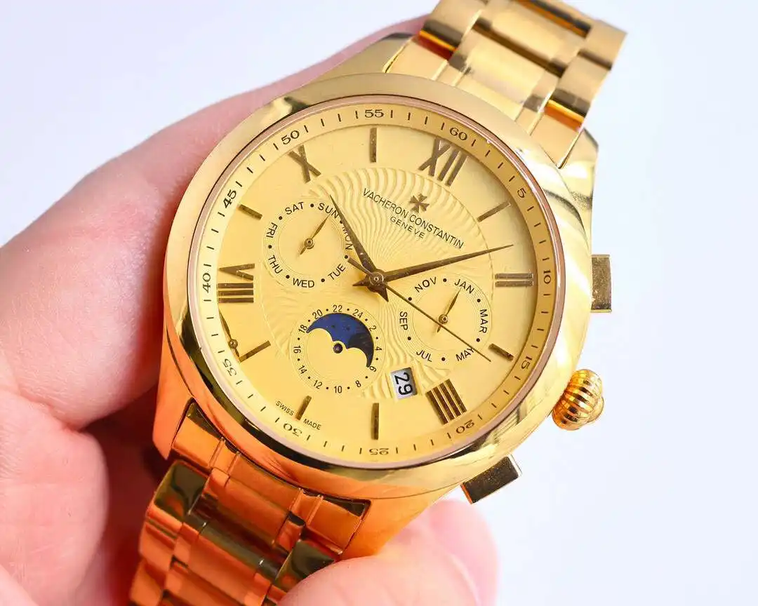 General Watches Vacheron Constantin @Denton watch men's watch with original fully automatic mechanical movement top 316 stainless steel case strap mineral super mirror diameter 40mm KK012500 view 5