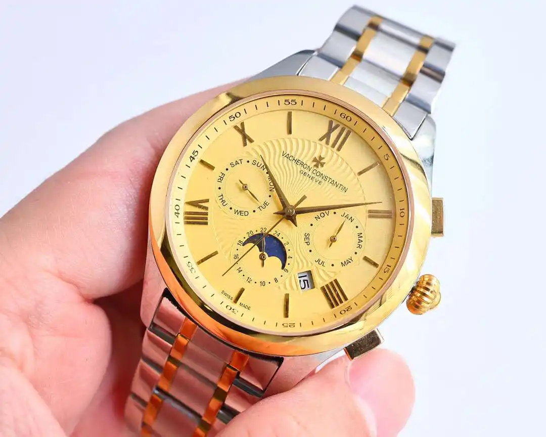General Watches Vacheron Constantin @Denton watch men's watch with original fully automatic mechanical movement top 316 stainless steel case strap mineral super mirror diameter 40mm KK012500 view 8