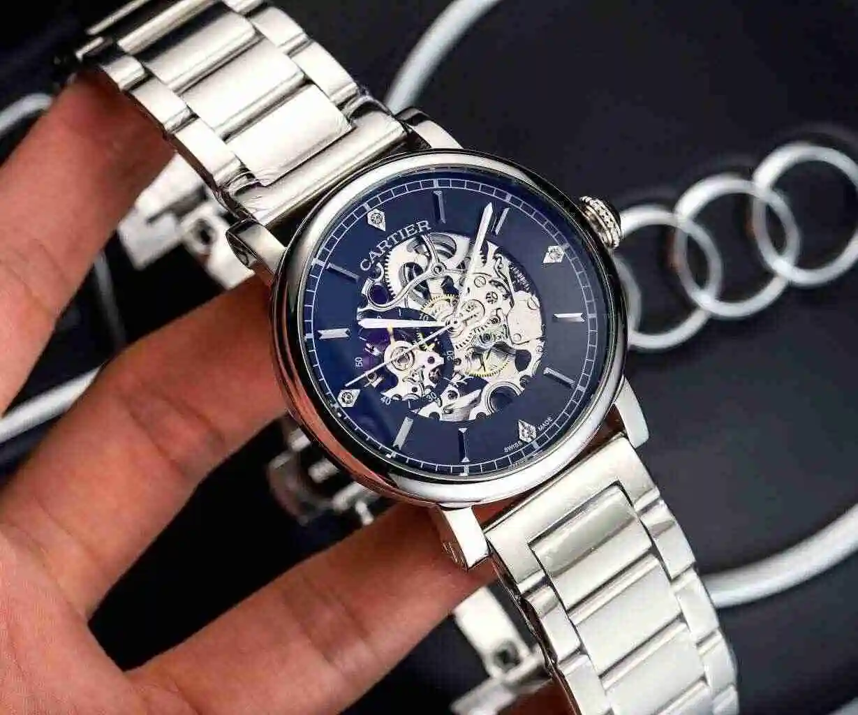 General Watches Cartier White 340 Mei 360 Steel+20 Watch view 6