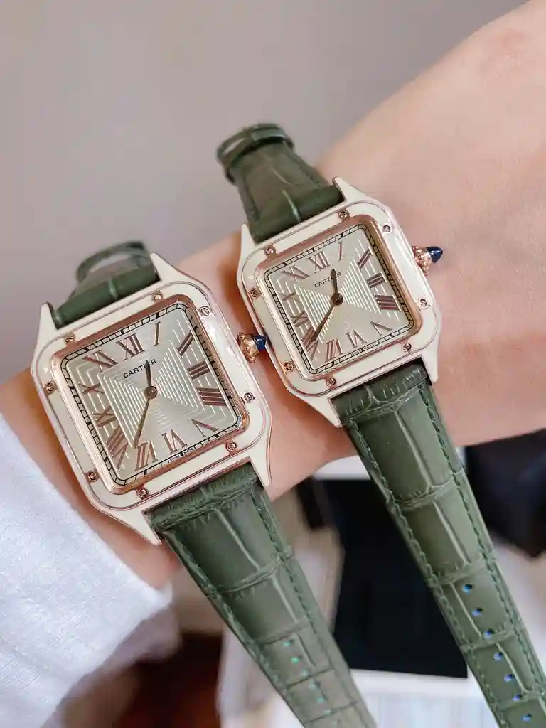 General Watches Cartier Ka@Diya Watch Couple's Watch with Original Fully Automatic Mechanical Movement Top-grade 316 Stainless Steel Case and Strap Mineral Super-Strong Mirror Diameter 32mm for Men and 28mm for Women KK3450 view 3