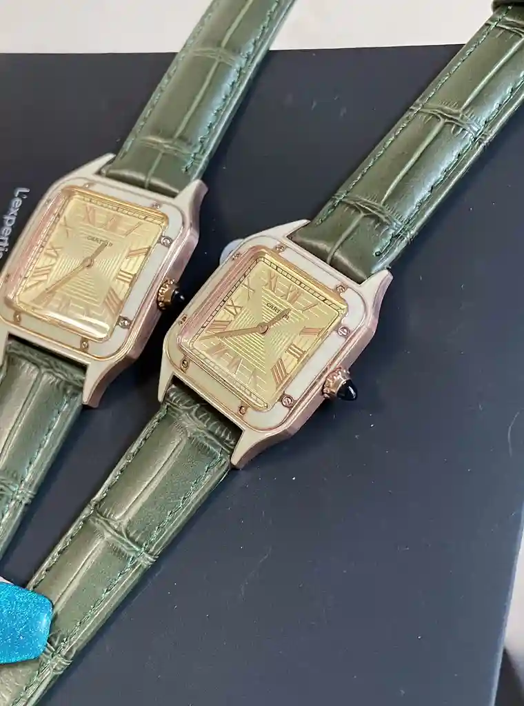 General Watches Cartier Ka@Diya Watch Couple's Watch with Original Fully Automatic Mechanical Movement Top-grade 316 Stainless Steel Case and Strap Mineral Super-Strong Mirror Diameter 32mm for Men and 28mm for Women KK3450 view 6