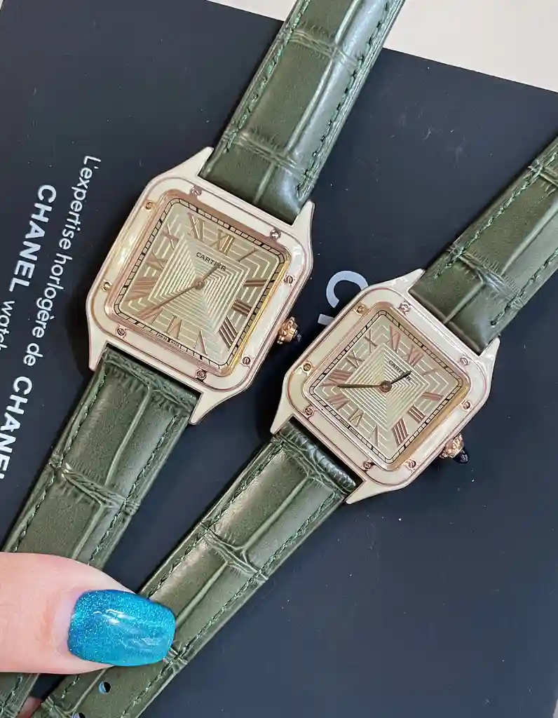 General Watches Cartier Ka@Diya Watch Couple's Watch with Original Fully Automatic Mechanical Movement Top-grade 316 Stainless Steel Case and Strap Mineral Super-Strong Mirror Diameter 32mm for Men and 28mm for Women KK3450 view 9