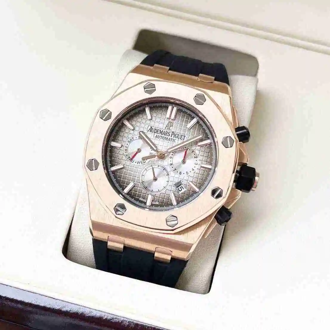 General Watches Audemars Piguet Aibi Watch Men's Watch Paired with Original Fully Automatic Mechanical Movement, Top Grade 316 Precision Steel Case with Mineral Super Strong Mirror Diameter 44mm KK05850 1 view 9