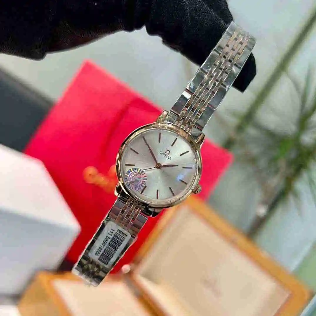 General Watches Omega Watch Women's Watch Paired with Original Fully Automatic Mechanical Movement Top Grade 316 Precision Steel Case with Mineral Super Strong Mirror Diameter 34mm KK02450 view 6