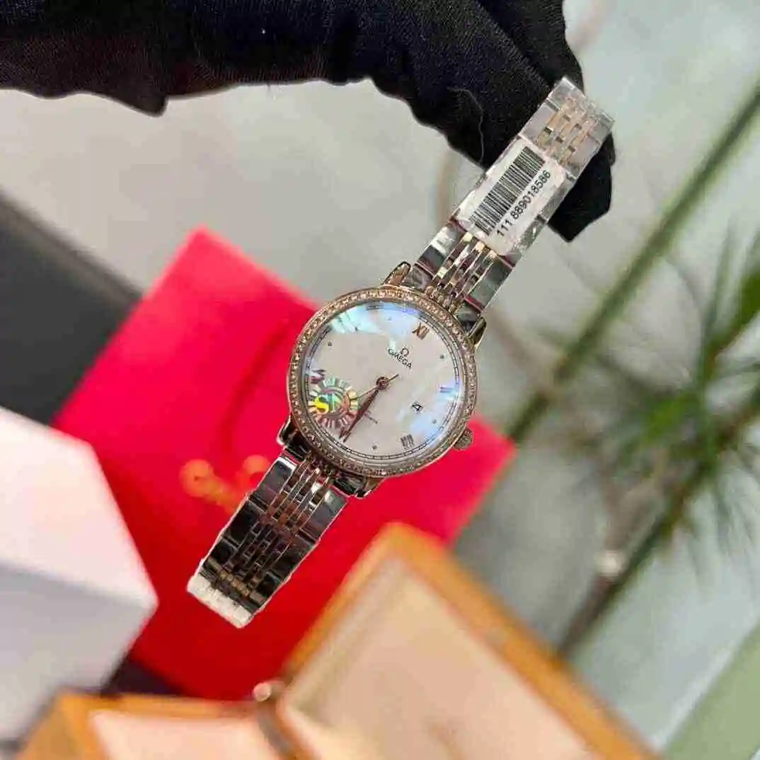 General Watches Omega Watch Women's Watch Paired with Original Fully Automatic Mechanical Movement Top Grade 316 Precision Steel Case with Mineral Super Strong Mirror Diameter 34mm KK02450 view 7