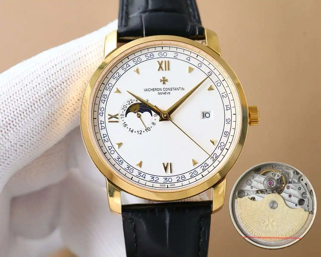General Watches Watch, men's watch with original fully automatic mechanical movement, top-grade 316 stainless steel case and strap, mineral super mirror, diameter 41cm KK07850 view 5