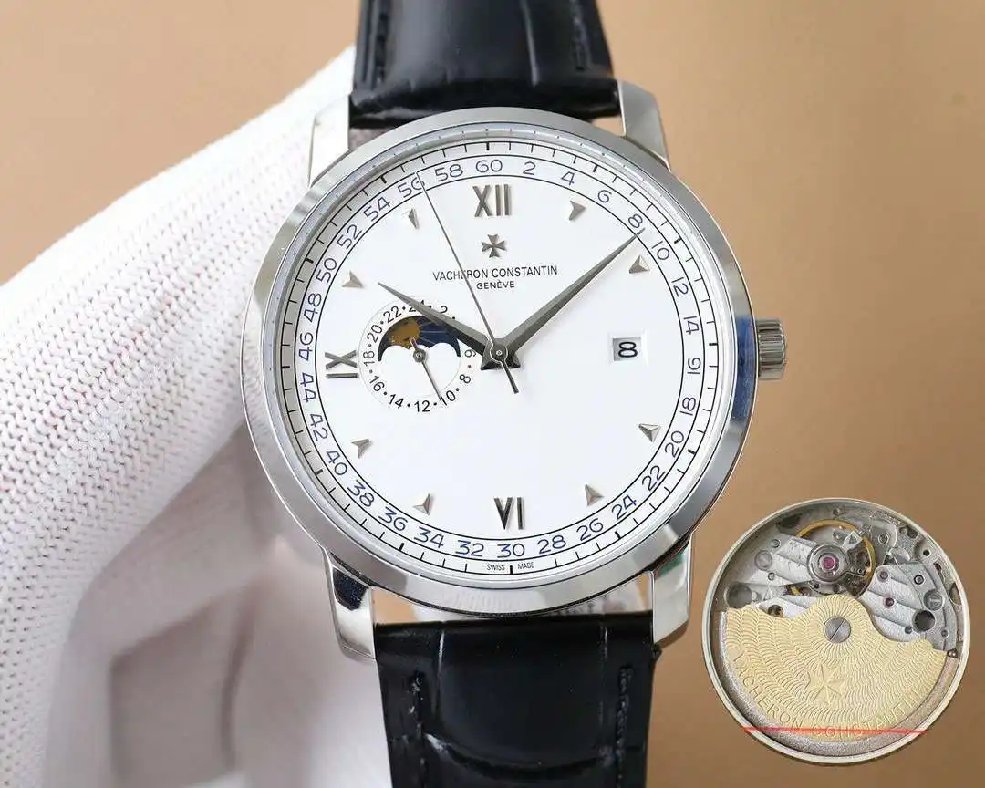 General Watches Watch, men's watch with original fully automatic mechanical movement, top-grade 316 stainless steel case and strap, mineral super mirror, diameter 41cm KK07850 view 6