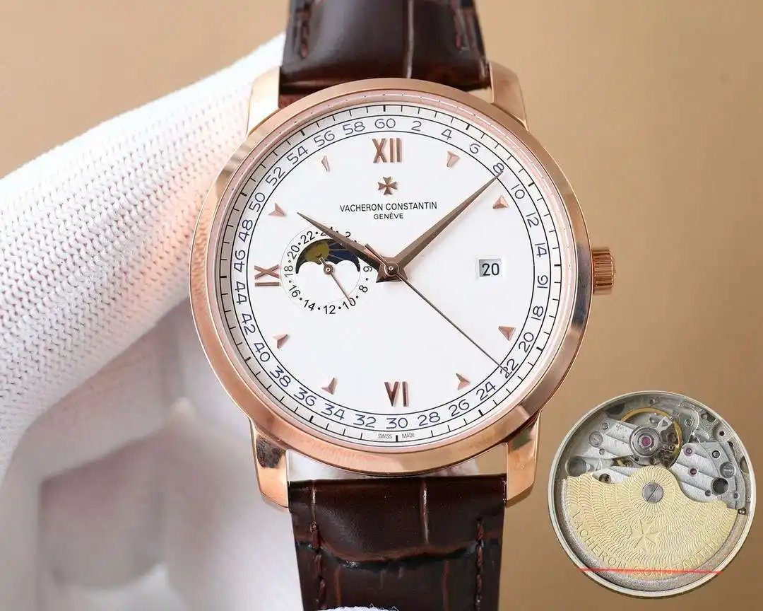 General Watches Watch, men's watch with original fully automatic mechanical movement, top-grade 316 stainless steel case and strap, mineral super mirror, diameter 41cm KK07850 view 7