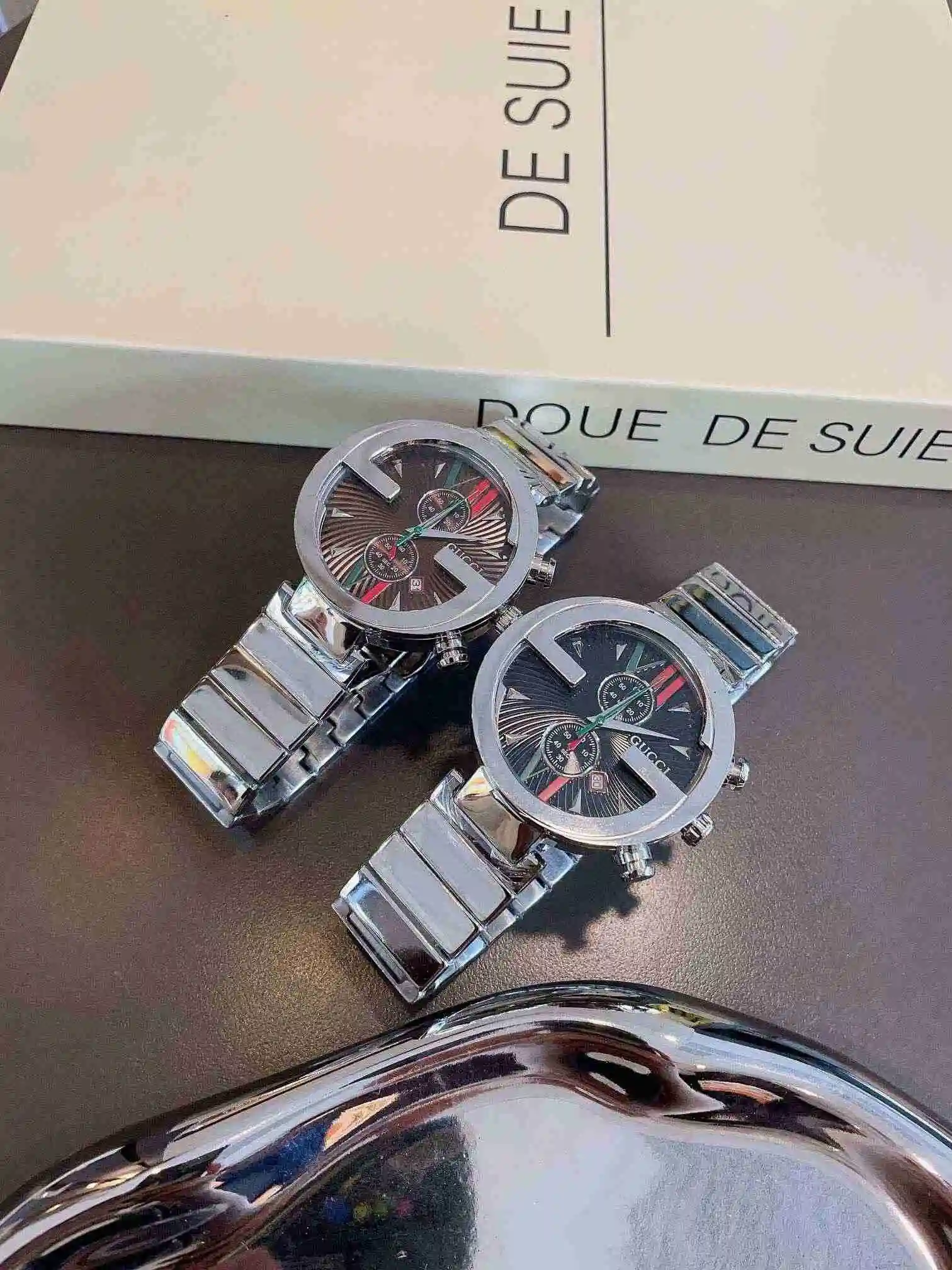 General Watches Gucci GUCCI Watch Couple Watch Paired with Original Fully Automatic Mechanical Movement Top grade 316 Precision Steel Case with Mineral Super Strong Mirror Diameter 45mm KK view 3