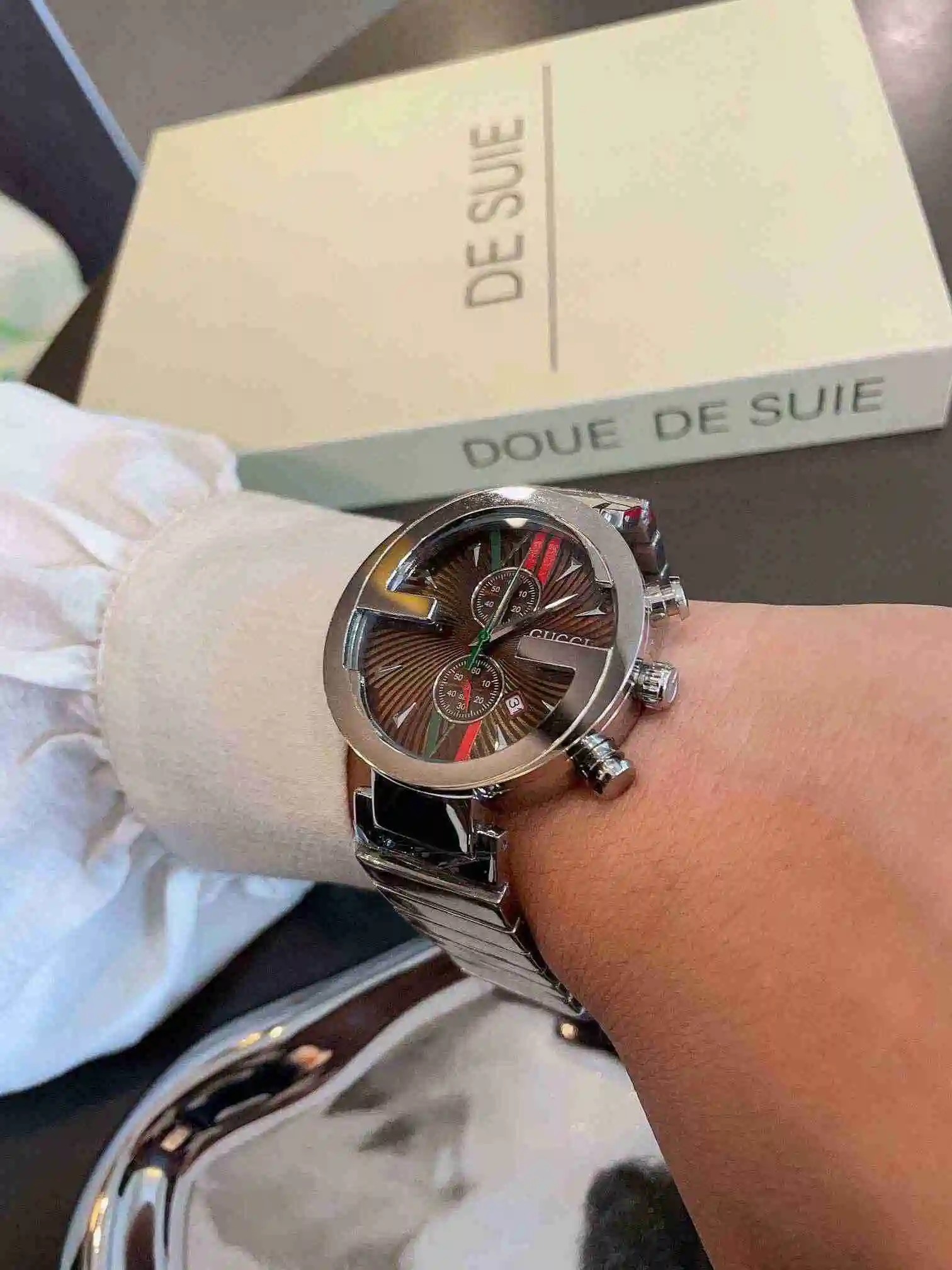 General Watches Gucci GUCCI Watch Couple Watch Paired with Original Fully Automatic Mechanical Movement Top grade 316 Precision Steel Case with Mineral Super Strong Mirror Diameter 45mm KK view 4