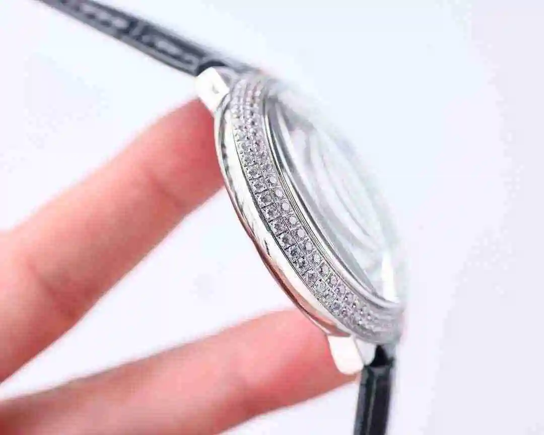 General Watches Cartier Watch Couple Pair Watch Paired with Original Fully Automatic Mechanical Movement Top Grade 316 Precision Steel Case with Mineral Super Strong Mirror Diameter Male 42mm Female 33mm kk07 view 4