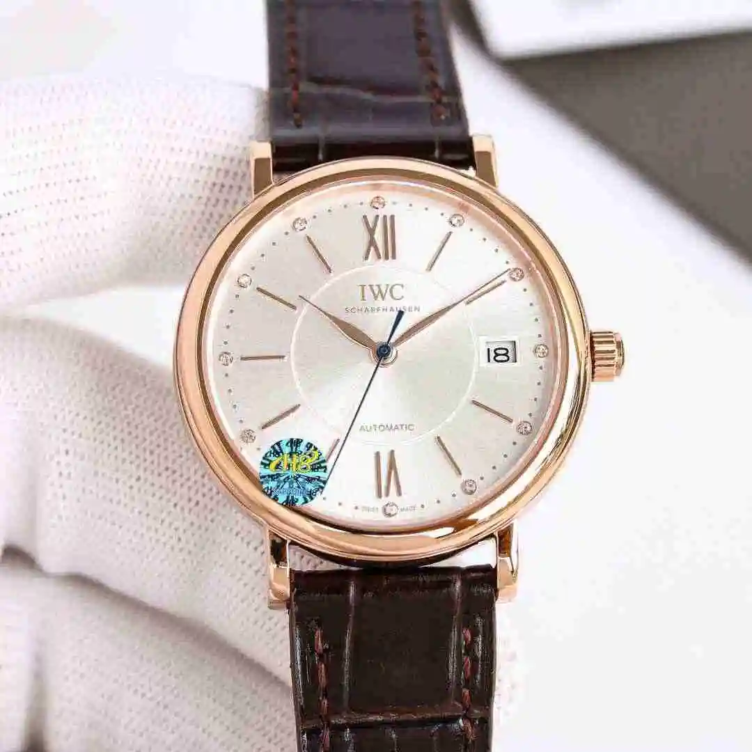 General Watches IWC Wanguo Watch Women's Watch Paired with Original Fully Automatic Mechanical Movement Top Grade 316 Precision Steel Case with Mineral Super Strong Mirror Diameter 37mm kk09800 2 view 6
