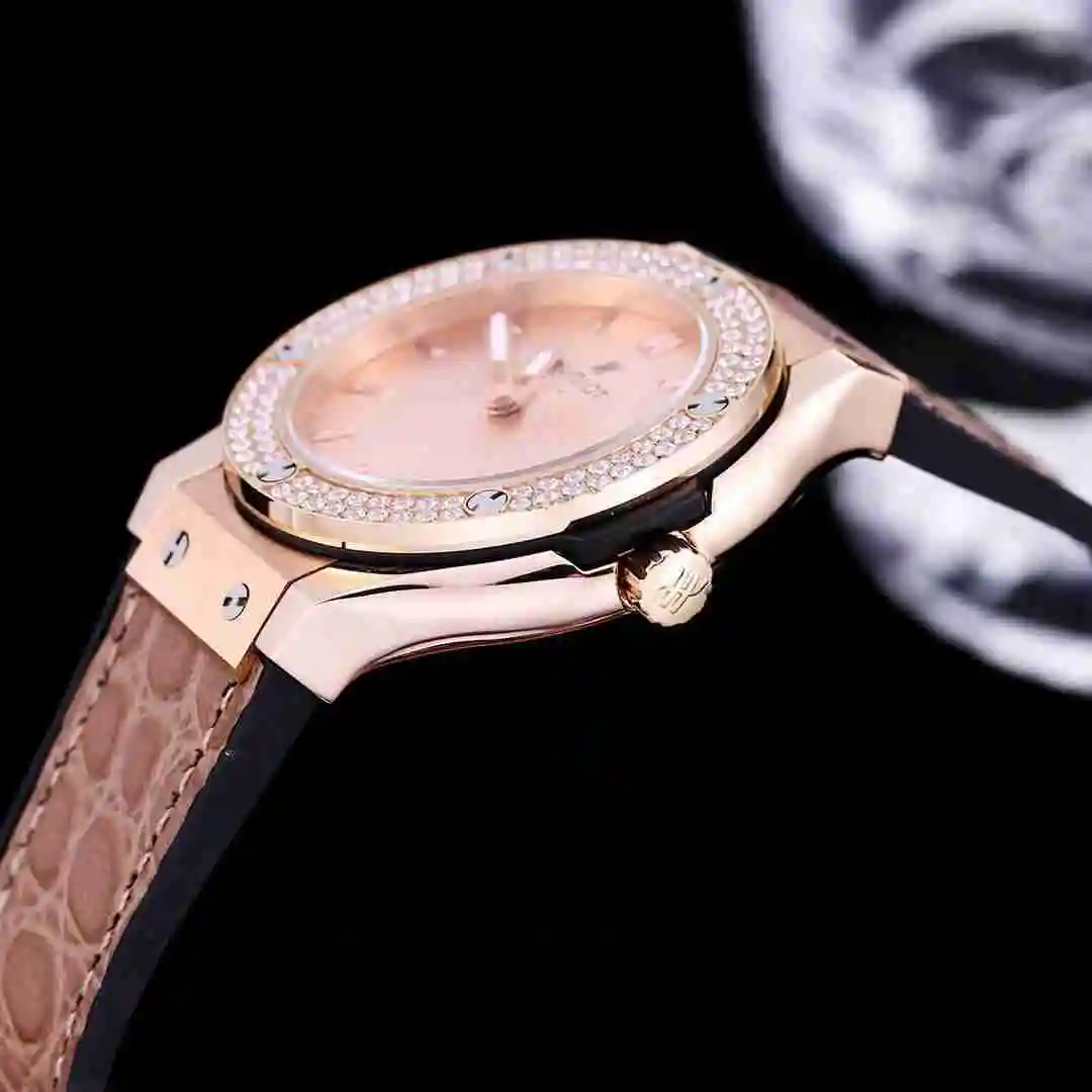 General Watches Hublot Yubo Watch Women's Watch Paired with Original Fully Automatic Mechanical Movement Top Grade 316 Precision Steel Case with Mineral Super Strong Mirror Diameter 40mm KK03350 view 4