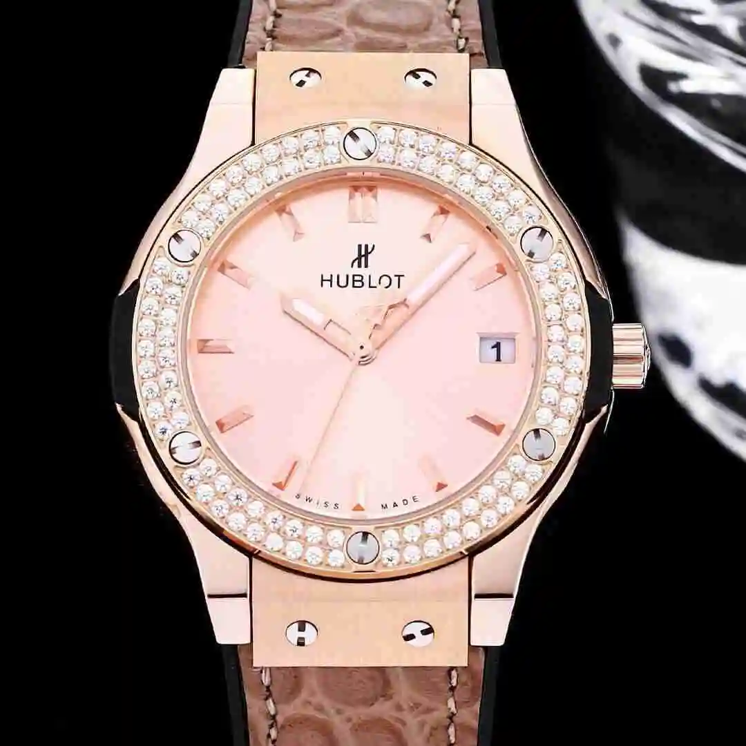 General Watches Hublot Yubo Watch Women's Watch Paired with Original Fully Automatic Mechanical Movement Top Grade 316 Precision Steel Case with Mineral Super Strong Mirror Diameter 40mm KK03350 view 5