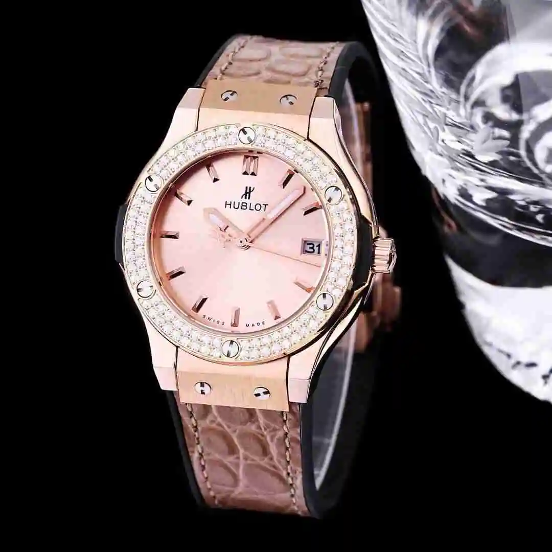 General Watches Hublot Yubo Watch Women's Watch Paired with Original Fully Automatic Mechanical Movement Top Grade 316 Precision Steel Case with Mineral Super Strong Mirror Diameter 40mm KK03350 view 6