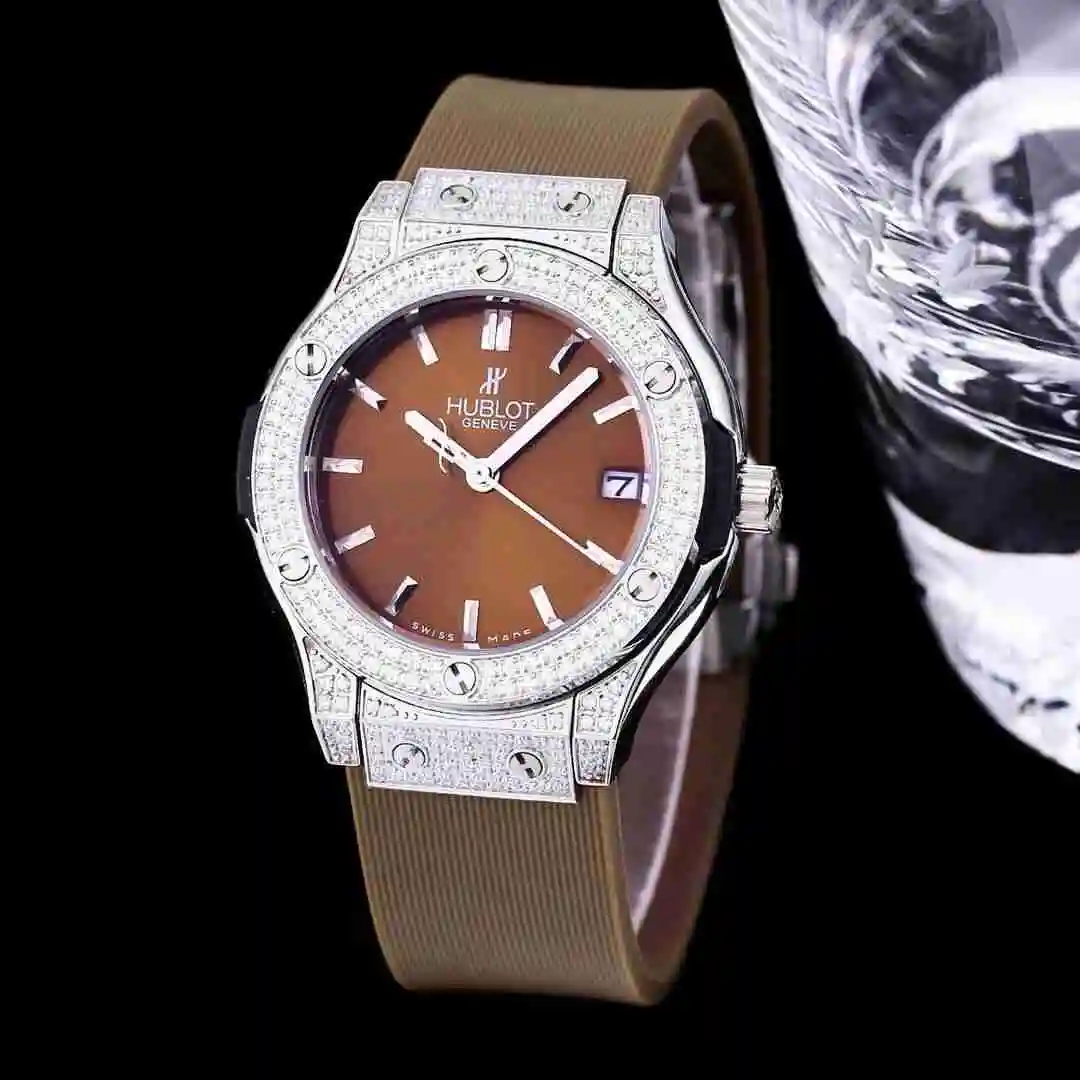 General Watches Hublot Yubo Watch Women's Watch Paired with Original Fully Automatic Mechanical Movement Top Grade 316 Precision Steel Case with Mineral Super Strong Mirror Diameter 40mm KK03350 view 7