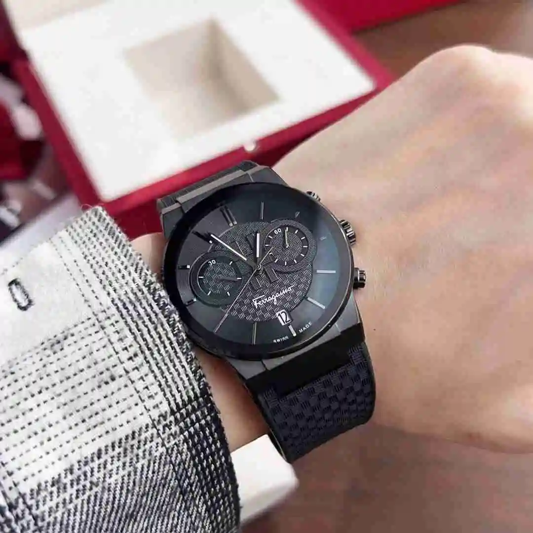 General Watches Ferragamo Watch Men's Watch Paired with Original Fully Automatic Mechanical Movement Top Grade 316 Precision Steel Case Case with Mineral Super Strong Mirror Diameter 41mm KK09800 6 view 2