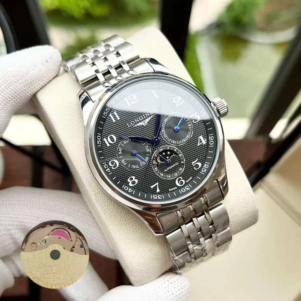General Watches Watch, men's watch with original fully automatic mechanical movement, top 316 stainless steel case and strap, mineral super mirror, diameter 40mm KK ) view 7