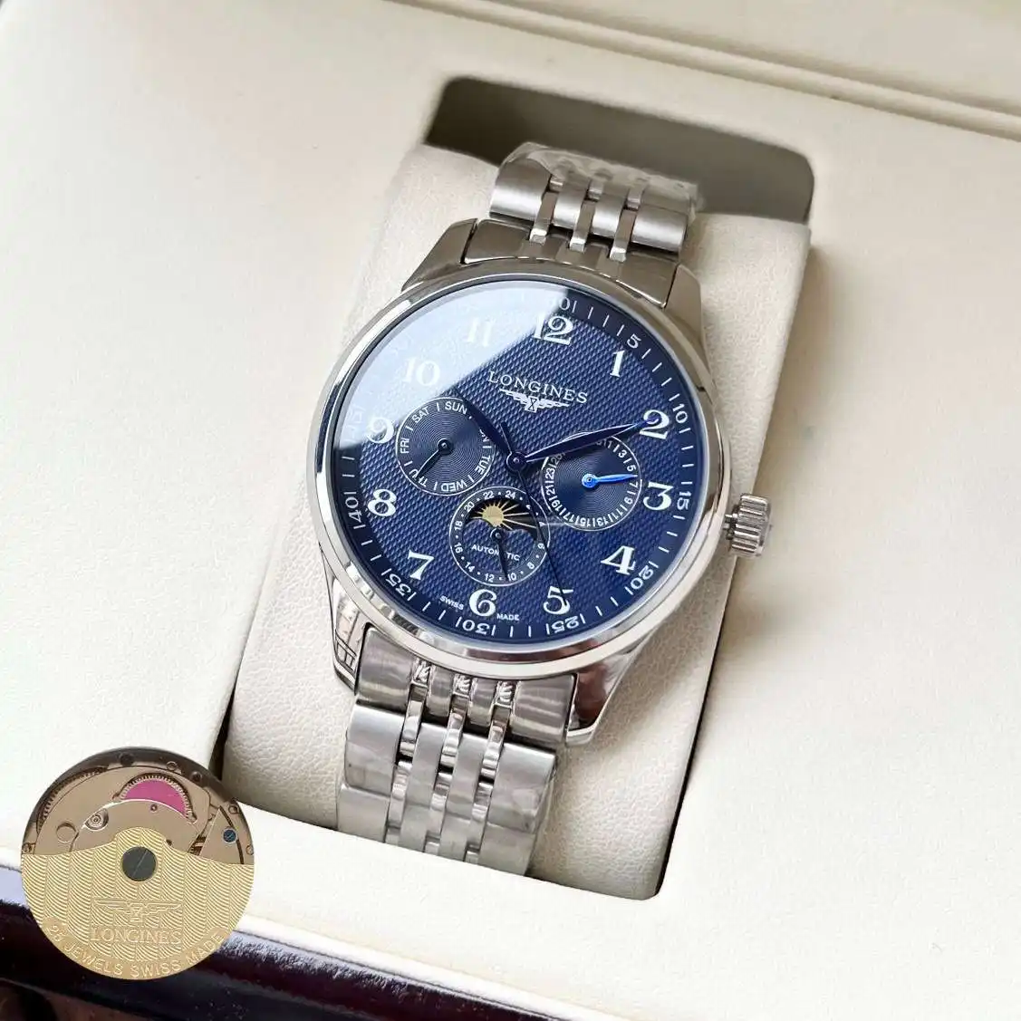 General Watches Watch, men's watch with original fully automatic mechanical movement, top 316 stainless steel case and strap, mineral super mirror, diameter 40mm KK ) view 9