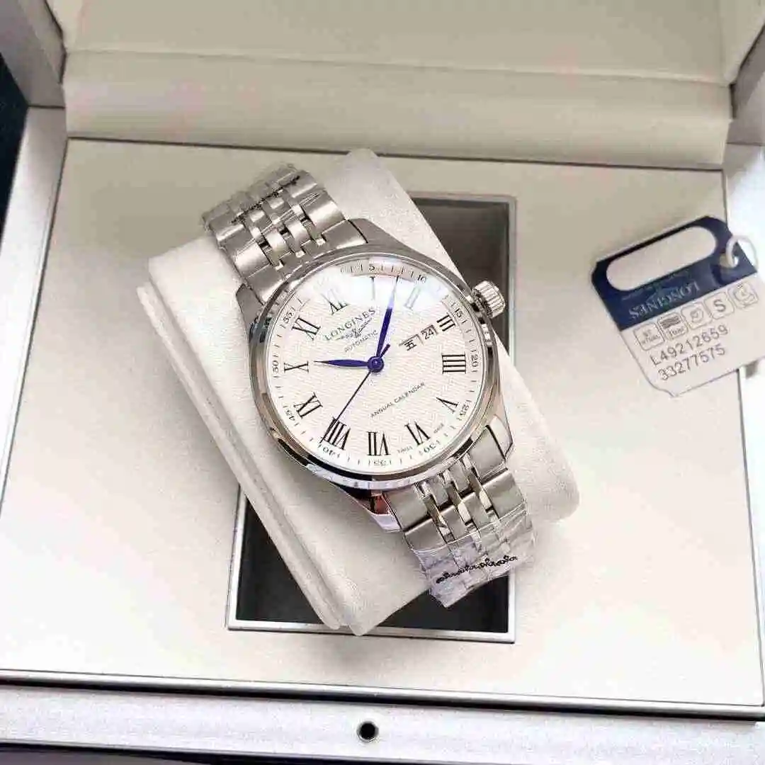 General Watches Longines Watch Men's Watch Paired with Original Fully Automatic Mechanical Movement Top Grade 316 Precision Steel Case with Mineral Super Strong Mirror Diameter 40mm KK04250 9 view 4