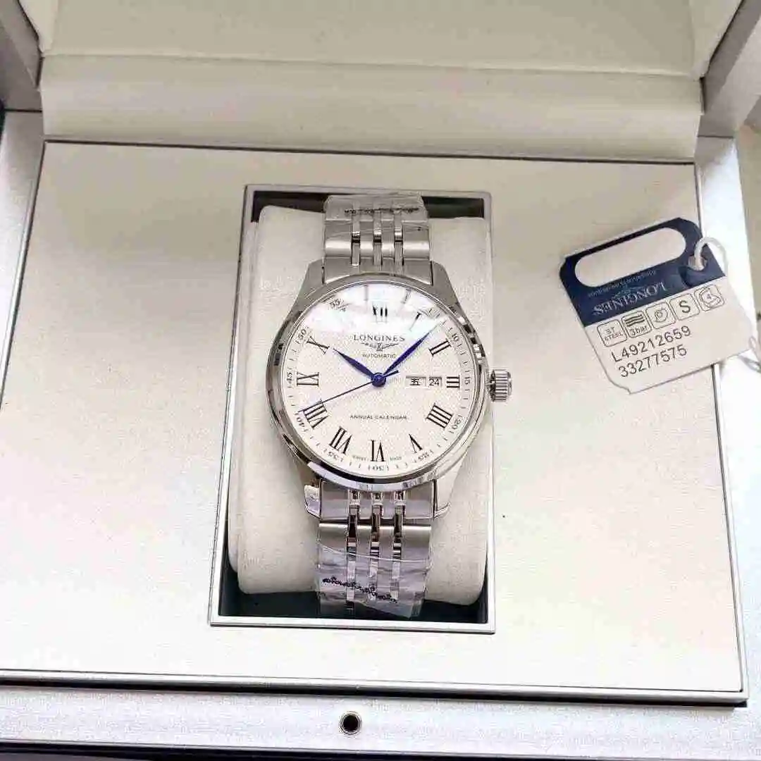 General Watches Longines Watch Men's Watch Paired with Original Fully Automatic Mechanical Movement Top Grade 316 Precision Steel Case with Mineral Super Strong Mirror Diameter 40mm KK04250 9 view 5