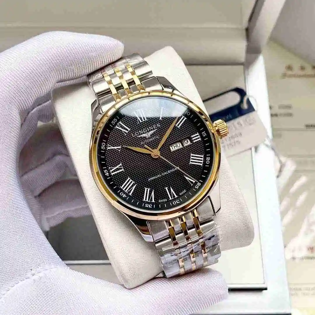 General Watches Longines Watch Men's Watch Paired with Original Fully Automatic Mechanical Movement Top Grade 316 Precision Steel Case with Mineral Super Strong Mirror Diameter 40mm KK04250 9 view 6