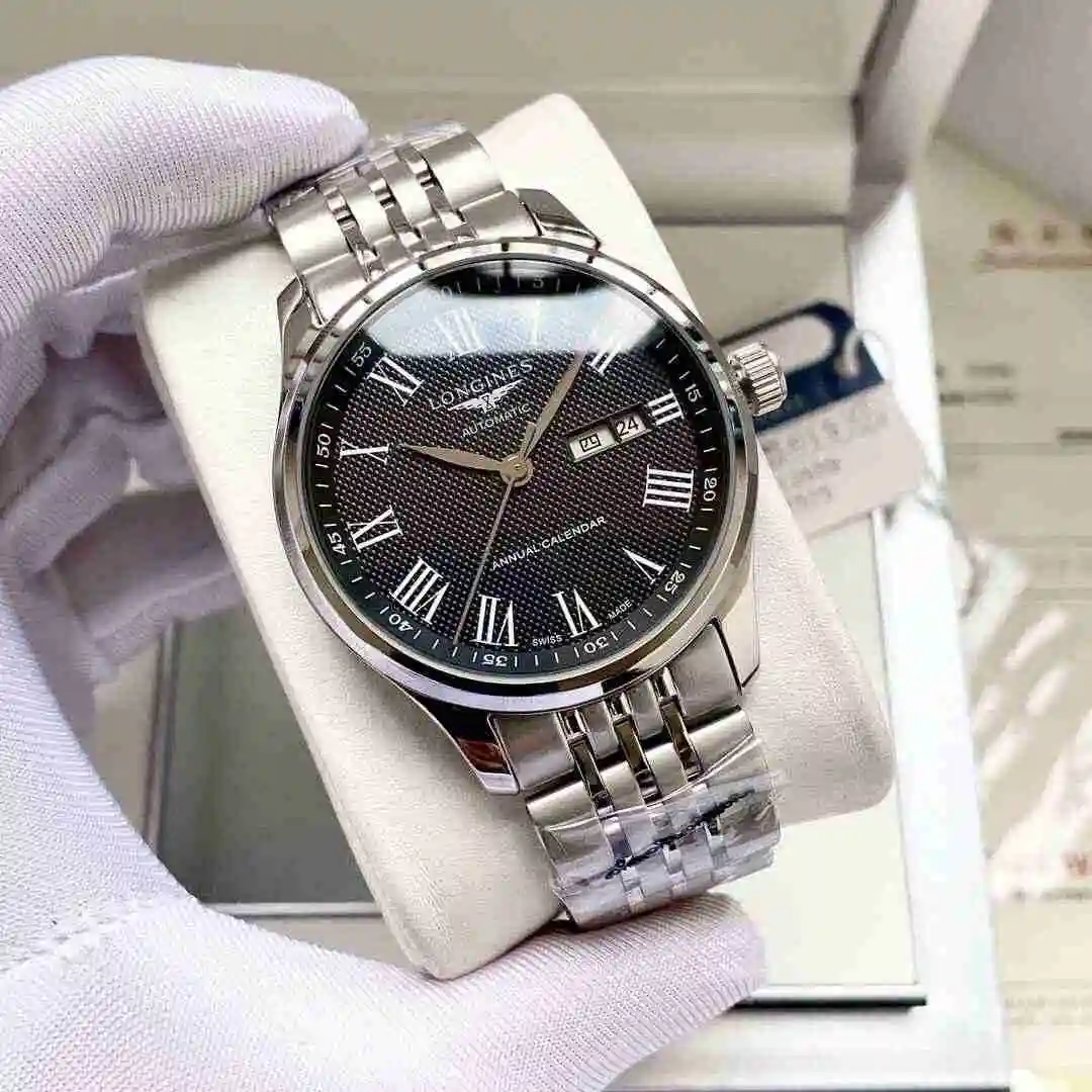 General Watches Longines Watch Men's Watch Paired with Original Fully Automatic Mechanical Movement Top Grade 316 Precision Steel Case with Mineral Super Strong Mirror Diameter 40mm KK04250 9 view 7