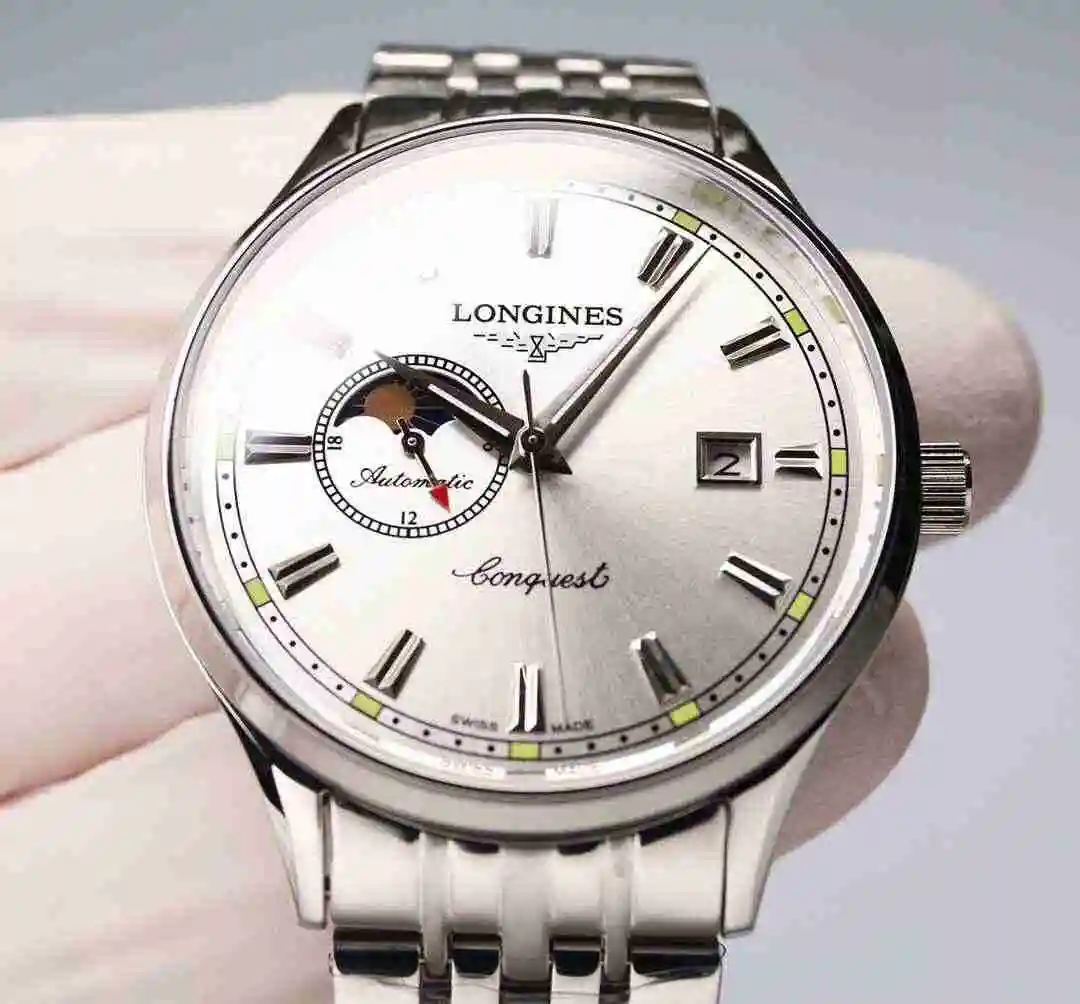 General Watches Longines Watch Men's Watch Paired with Original Fully Automatic Mechanical Movement Top Grade 316 Precision Steel Case with Mineral Super Strong Mirror Diameter 40mm KK06500 2 view 5