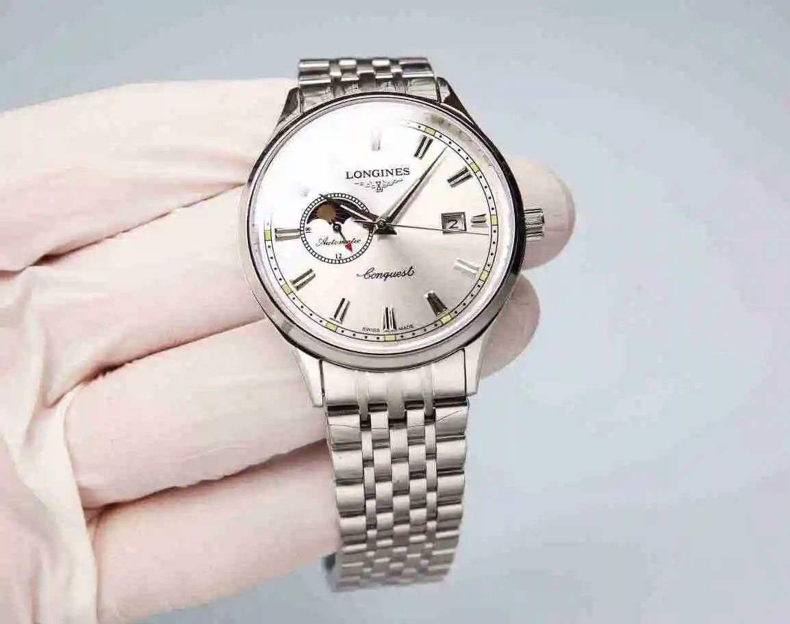 General Watches Longines Watch Men's Watch Paired with Original Fully Automatic Mechanical Movement Top Grade 316 Precision Steel Case with Mineral Super Strong Mirror Diameter 40mm KK06500 2 view 6