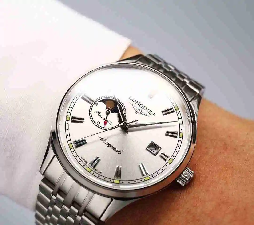 General Watches Longines Watch Men's Watch Paired with Original Fully Automatic Mechanical Movement Top Grade 316 Precision Steel Case with Mineral Super Strong Mirror Diameter 40mm KK06500 2 view 7