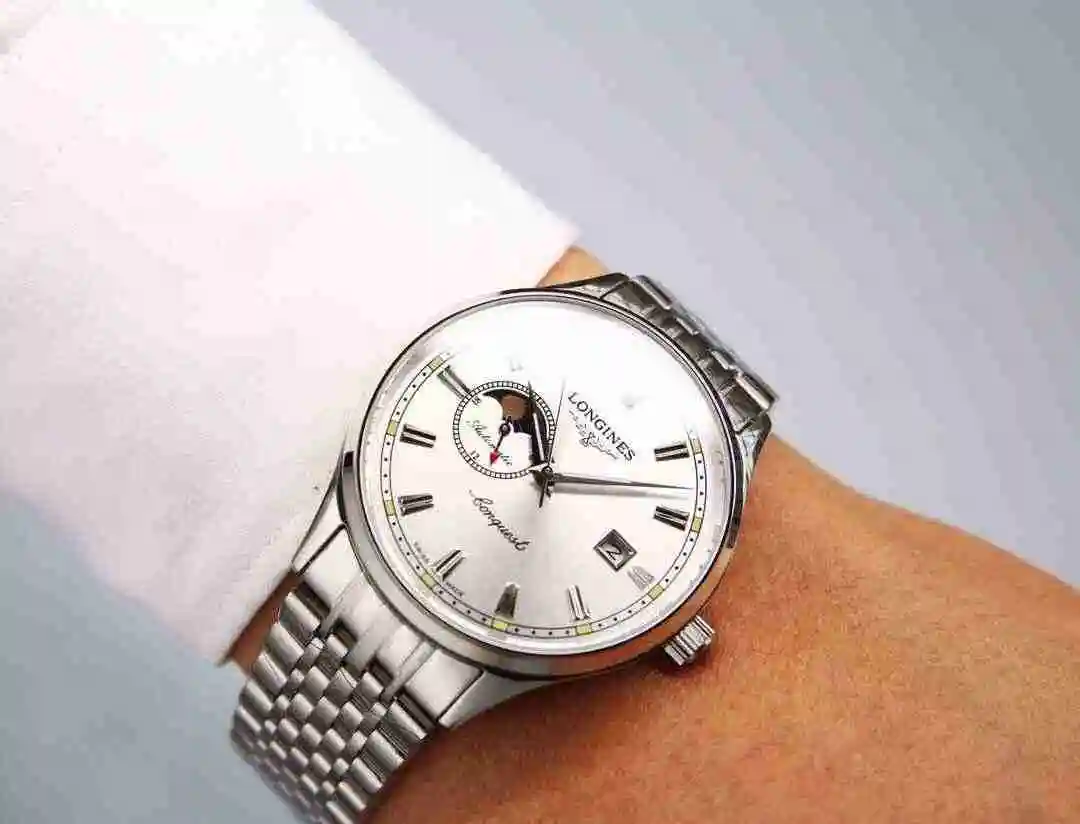 General Watches Longines Watch Men's Watch Paired with Original Fully Automatic Mechanical Movement Top Grade 316 Precision Steel Case with Mineral Super Strong Mirror Diameter 40mm KK06500 2 view 8