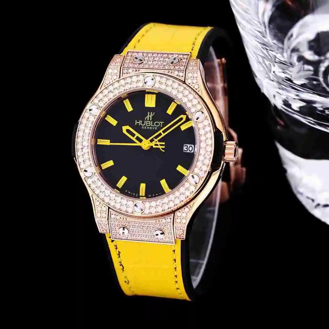 General Watches Hublot Yubo Watch Women's Watch Paired with Original Fully Automatic Mechanical Movement Top Grade 316 Precision Steel Case with Mineral Super Strong Mirror Diameter 40mm KK03350 1 view 6