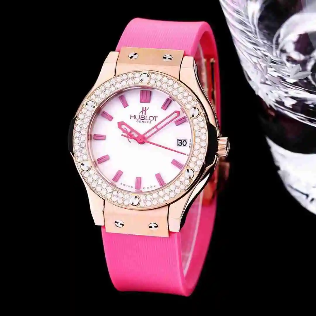 General Watches Hublot Yubo Watch Women's Watch Paired with Original Fully Automatic Mechanical Movement Top Grade 316 Precision Steel Case with Mineral Super Strong Mirror Diameter 40mm KK03350 1 view 7