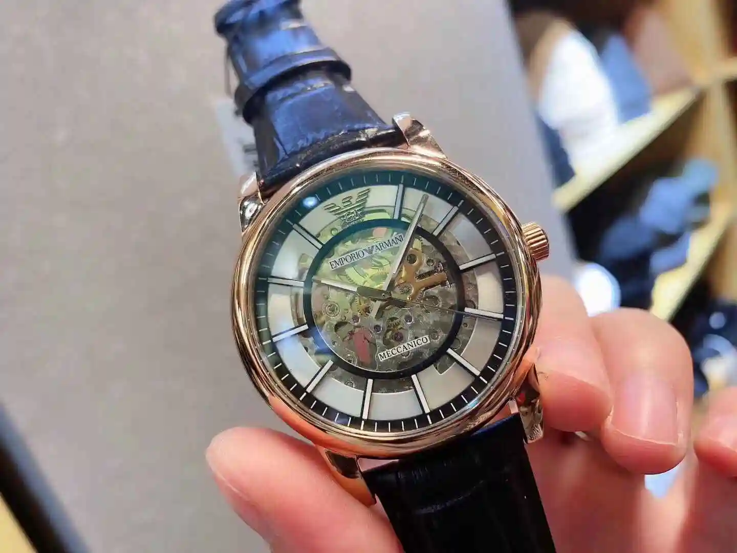 General Watches Armani Watch Men's Watch Paired with Original Fully Automatic Mechanical Movement Top Grade 316 Precision Steel Case with Mineral Super Strong Mirror Diameter 40mm KK03050 view 3