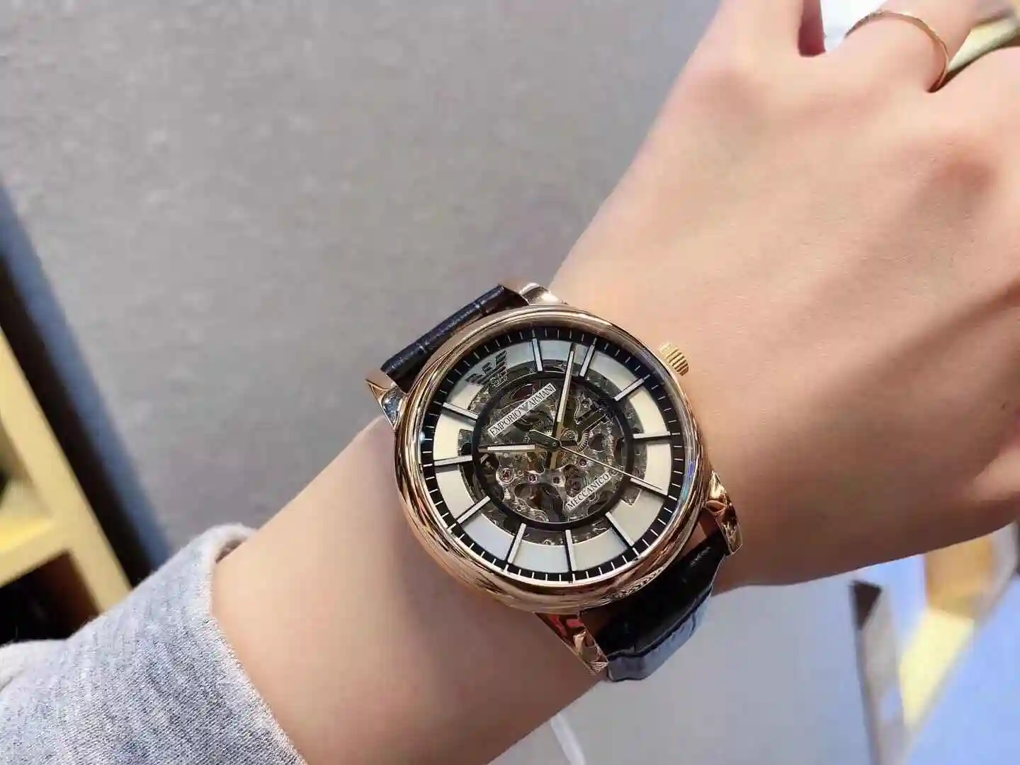 General Watches Armani Watch Men's Watch Paired with Original Fully Automatic Mechanical Movement Top Grade 316 Precision Steel Case with Mineral Super Strong Mirror Diameter 40mm KK03050 view 5