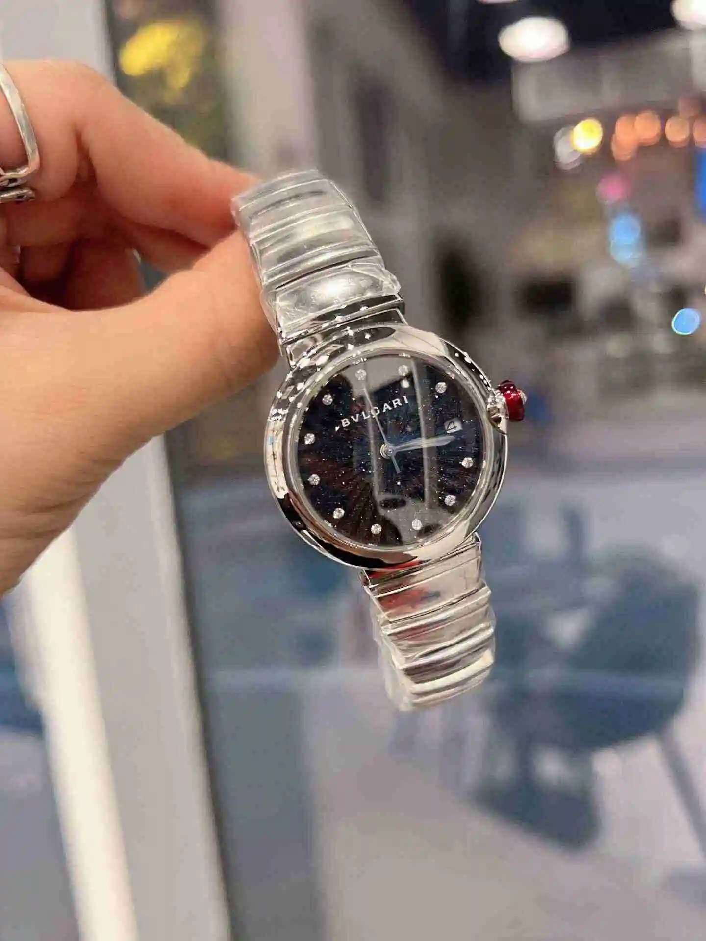 General Watches Bvlgari Bulgari Watch Women's Watch Paired with Original Fully Automatic Mechanical Movement Top Grade 316 Precision Steel Case with Mineral Super Strong Mirror Diameter 33mm KK view 4