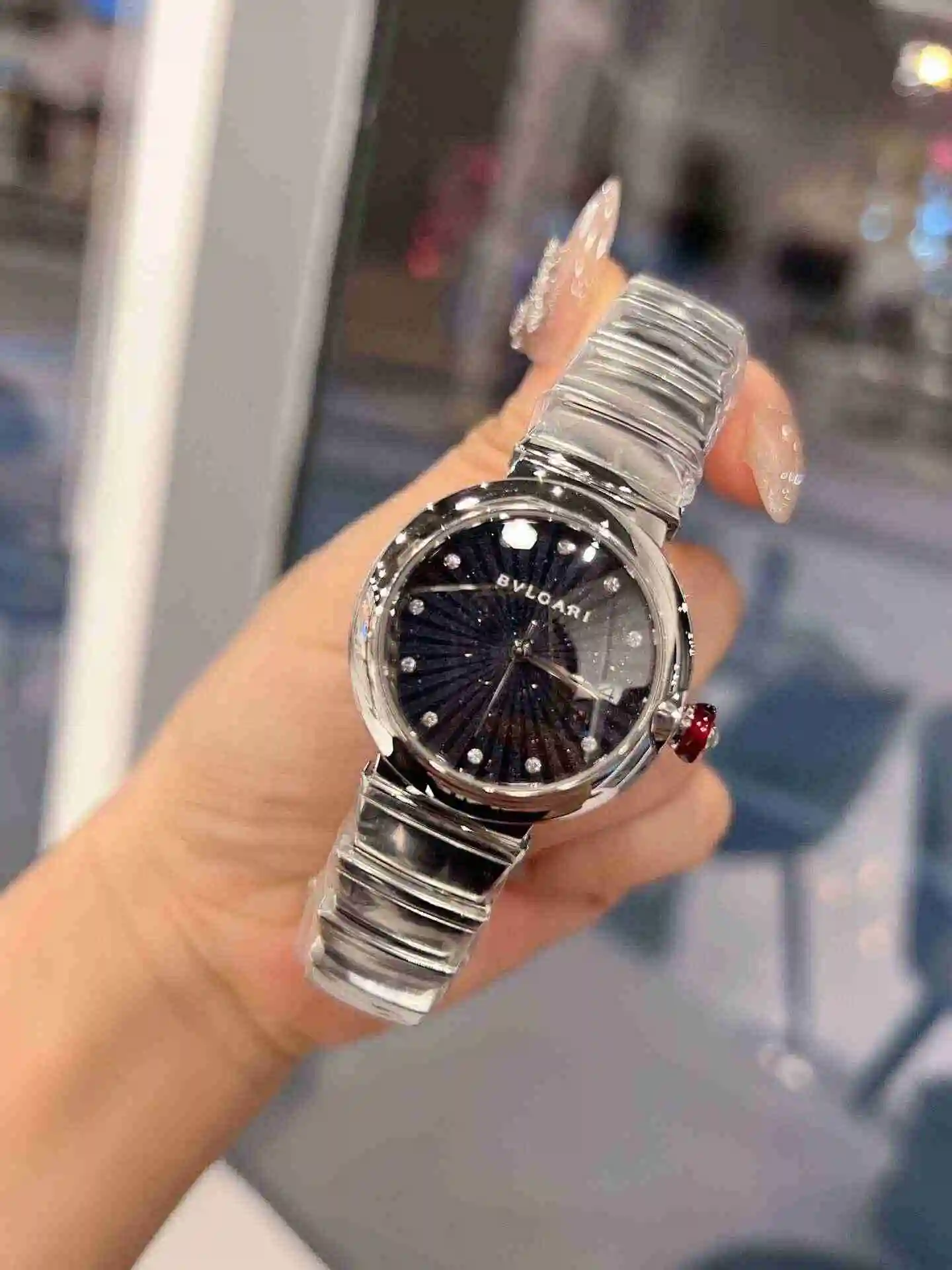 General Watches Bvlgari Bulgari Watch Women's Watch Paired with Original Fully Automatic Mechanical Movement Top Grade 316 Precision Steel Case with Mineral Super Strong Mirror Diameter 33mm KK view 7