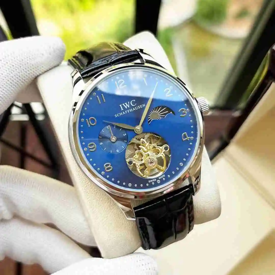 General Watches IWC Wanguo Watch Men's Watch Paired with Original Fully Automatic Mechanical Movement Top Grade 316 Precision Steel Case with Mineral Super Strong Mirror Diameter 42mm KK05350 view 6