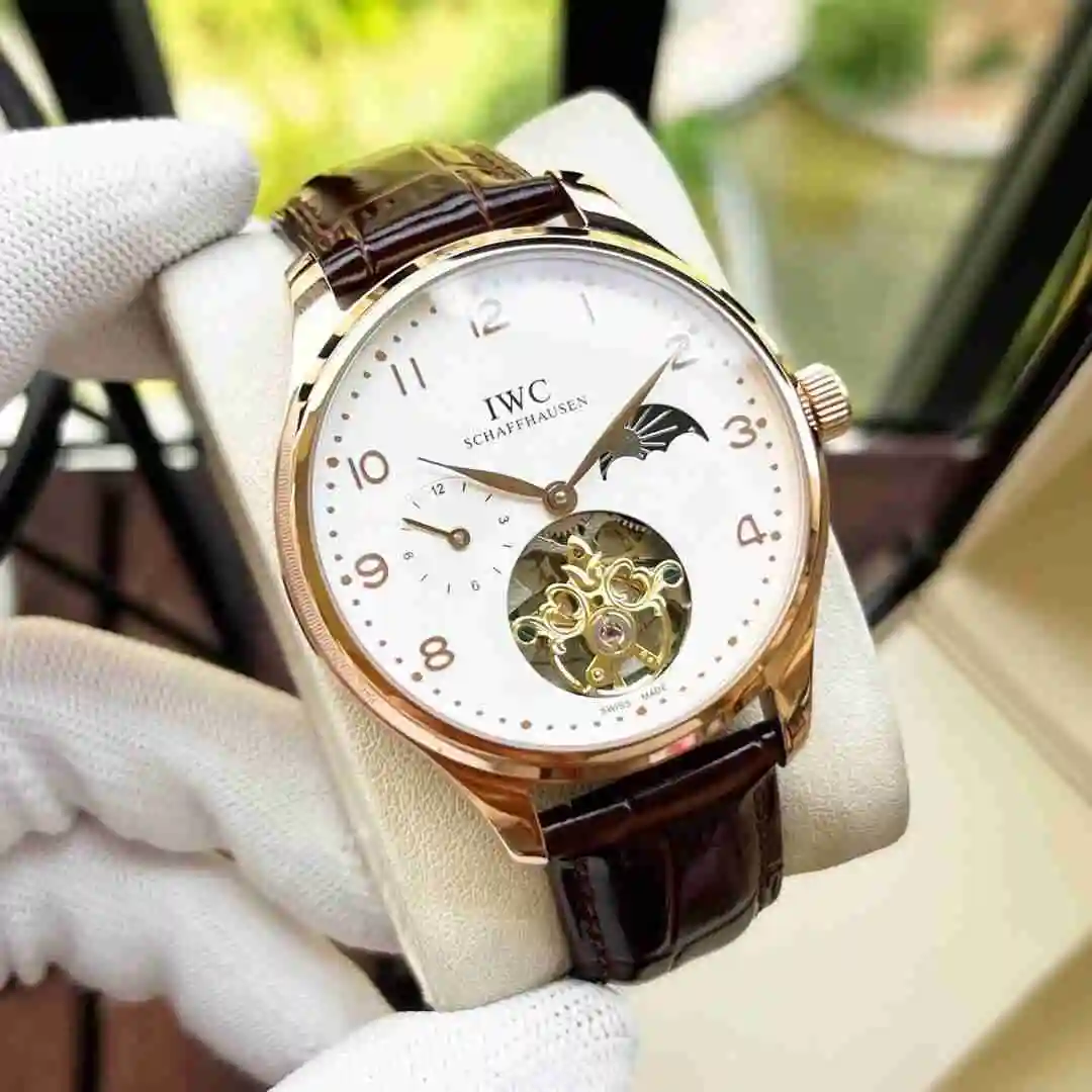 General Watches IWC Wanguo Watch Men's Watch Paired with Original Fully Automatic Mechanical Movement Top Grade 316 Precision Steel Case with Mineral Super Strong Mirror Diameter 42mm KK05350 view 7