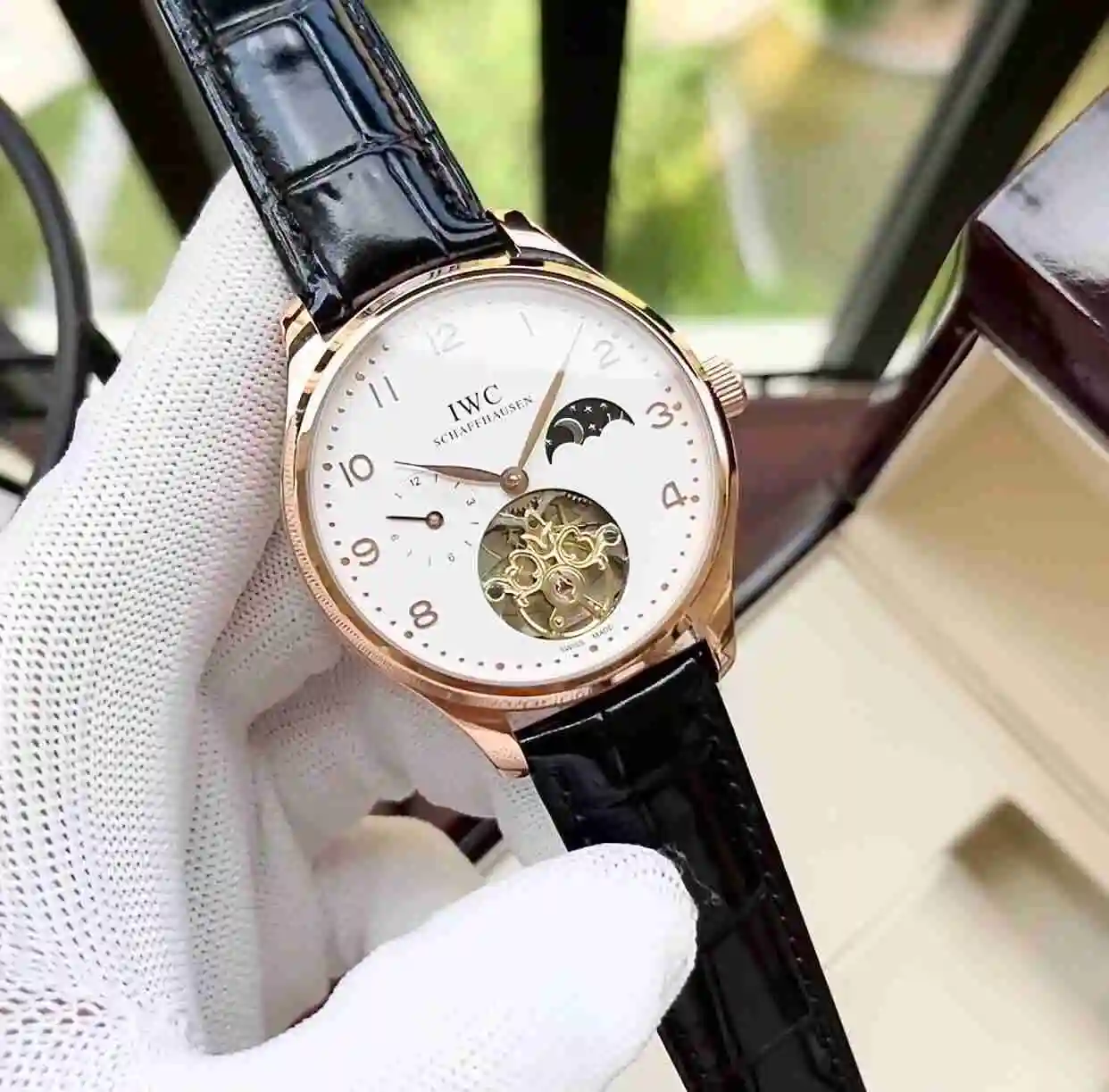 General Watches IWC Wanguo Watch Men's Watch Paired with Original Fully Automatic Mechanical Movement Top Grade 316 Precision Steel Case with Mineral Super Strong Mirror Diameter 42mm KK05350 view 8