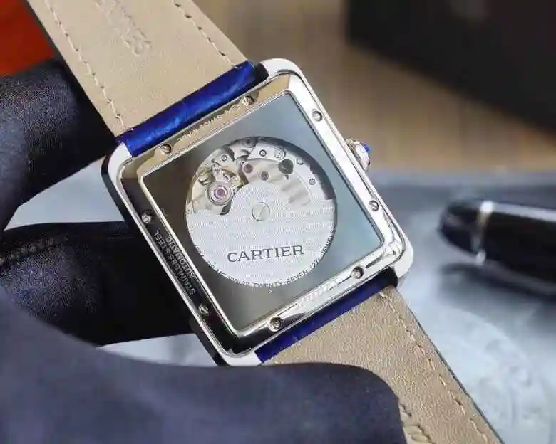 General Watches Cartier White 900 Gold 950 Diamond+50 Watch view 3