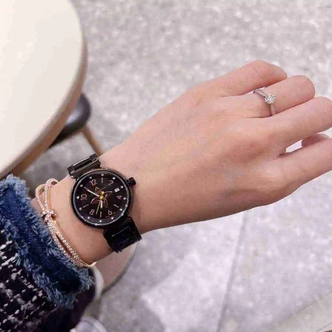 General Watches LV watch for women with original fully automatic mechanical movement, top grade 316 precision steel case with mineral super strong mirror diameter 33mm KK02750 1 view 2