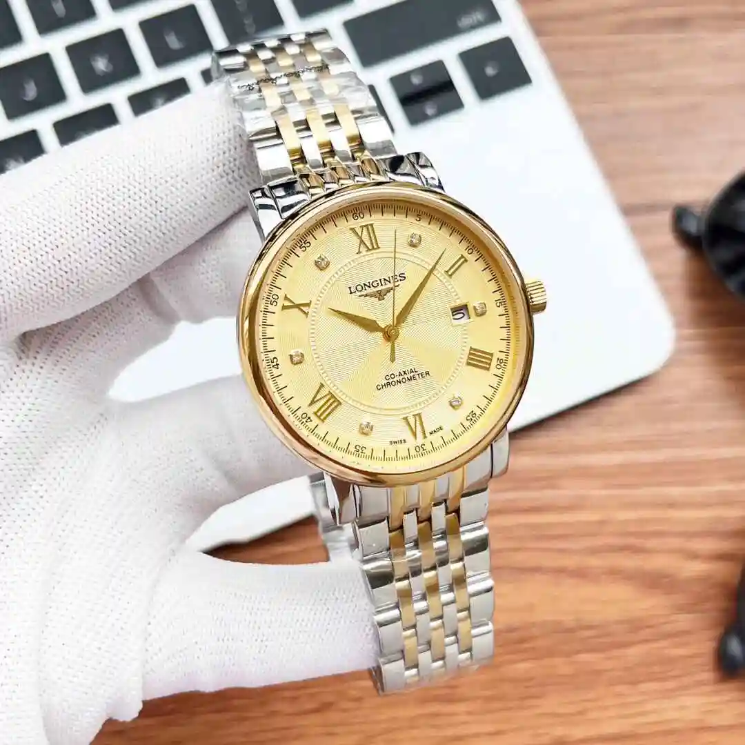 General Watches Longines Watch Men's Watch Paired with Original Fully Automatic Mechanical Movement Top Grade 316 Precision Steel Case with Mineral Super Strong Mirror Diameter 40mm KK04050 view 5