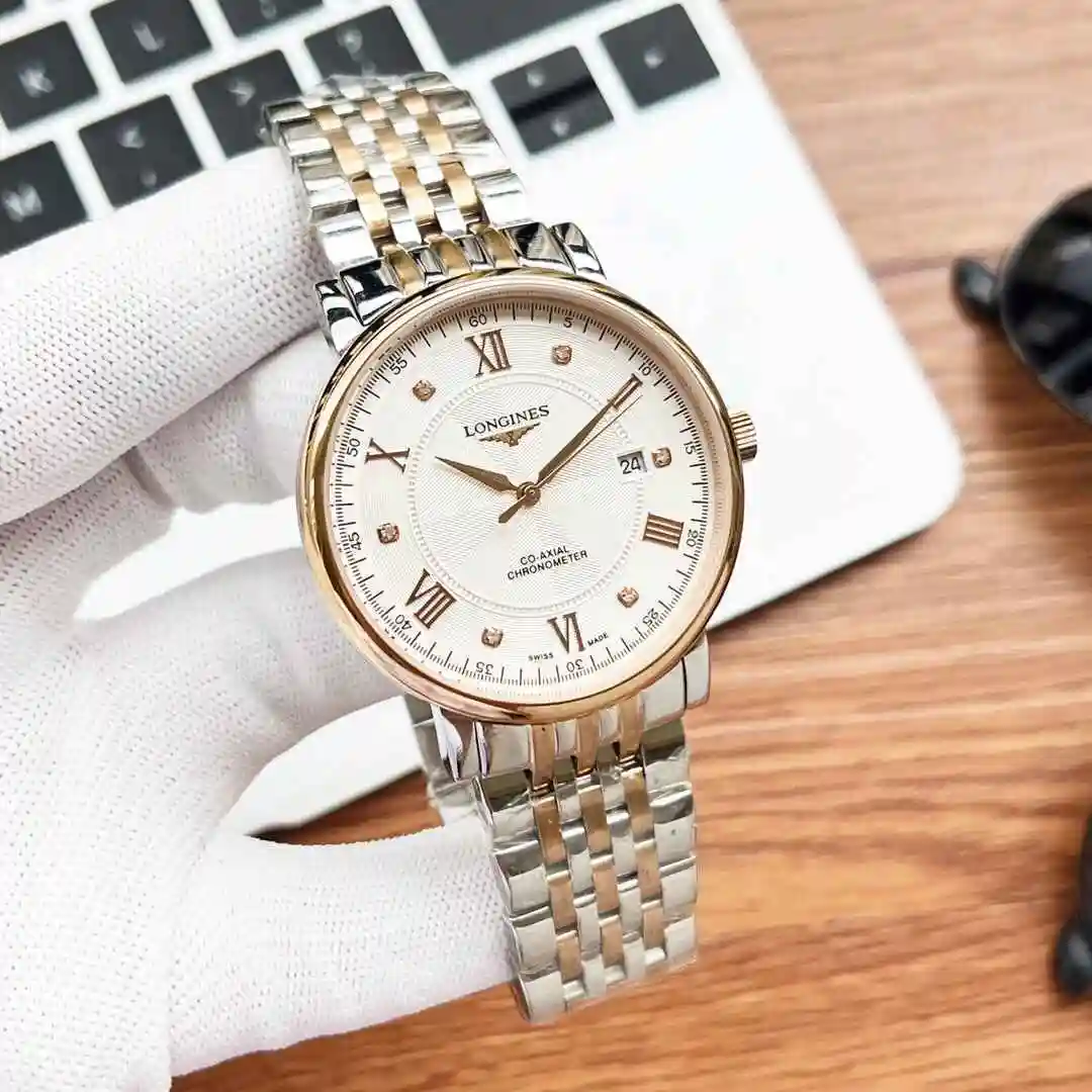 General Watches Longines Watch Men's Watch Paired with Original Fully Automatic Mechanical Movement Top Grade 316 Precision Steel Case with Mineral Super Strong Mirror Diameter 40mm KK04050 view 7