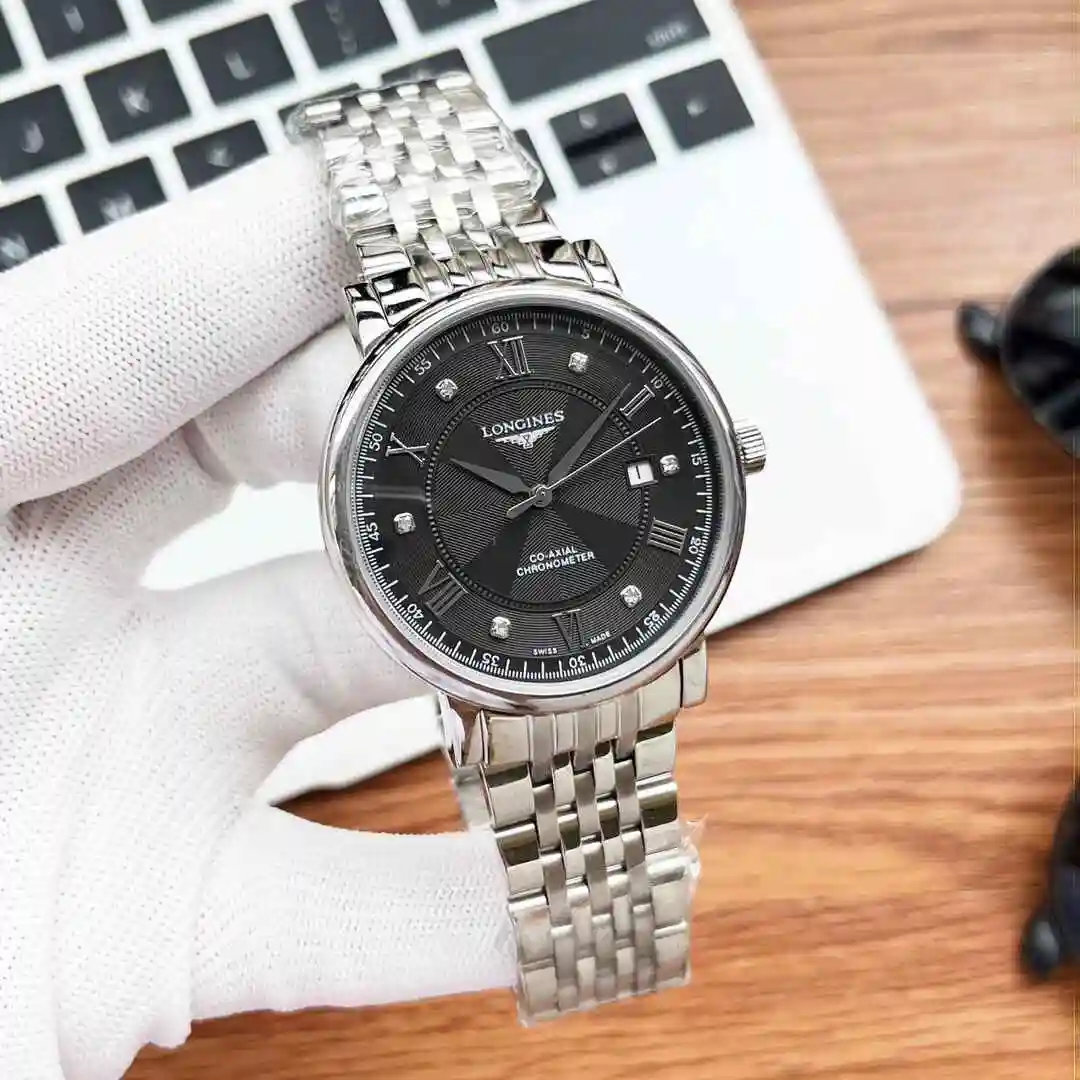 General Watches Longines Watch Men's Watch Paired with Original Fully Automatic Mechanical Movement Top Grade 316 Precision Steel Case with Mineral Super Strong Mirror Diameter 40mm KK04050 view 8