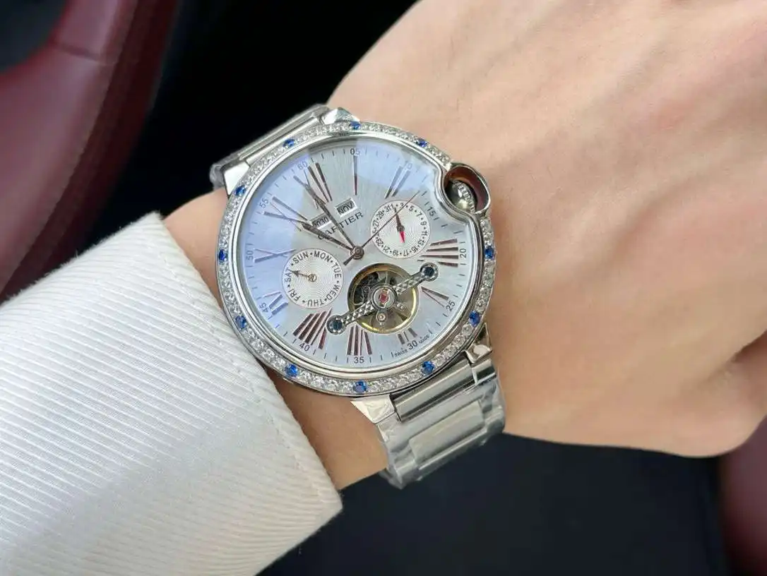 General Watches Watch Men's watch with original fully automatic mechanical movement, top-grade 316 stainless steel case and strap, mineral super mirror, diameter 44cm KK05850 1 view 3
