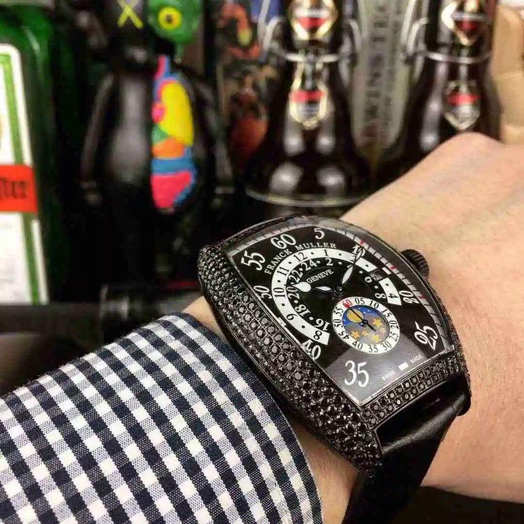 General Watches Franck Muller Frank Muller 350 Rose Black 380 Diamond+150 Watch view 8