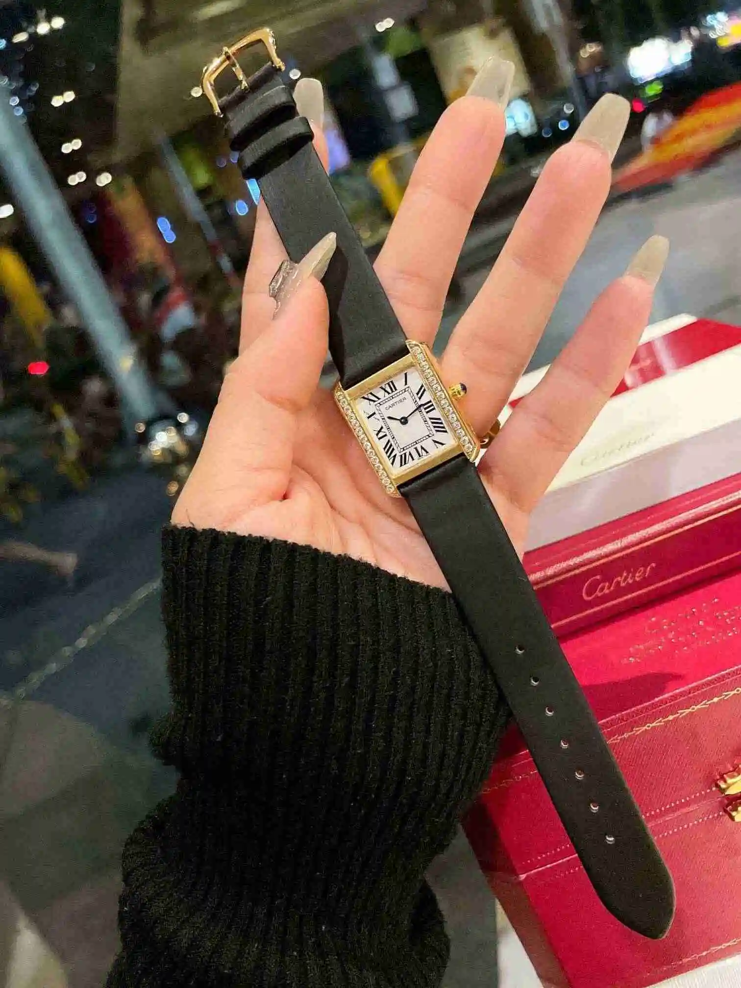 General Watches Cartier Watch Couple Watch Paired with Original Fully Automatic Mechanical Movement Top grade 316 Precision Steel Case Case with Mineral Super Strong Mirror Diameter 27MMX34MM KK03350 view 4
