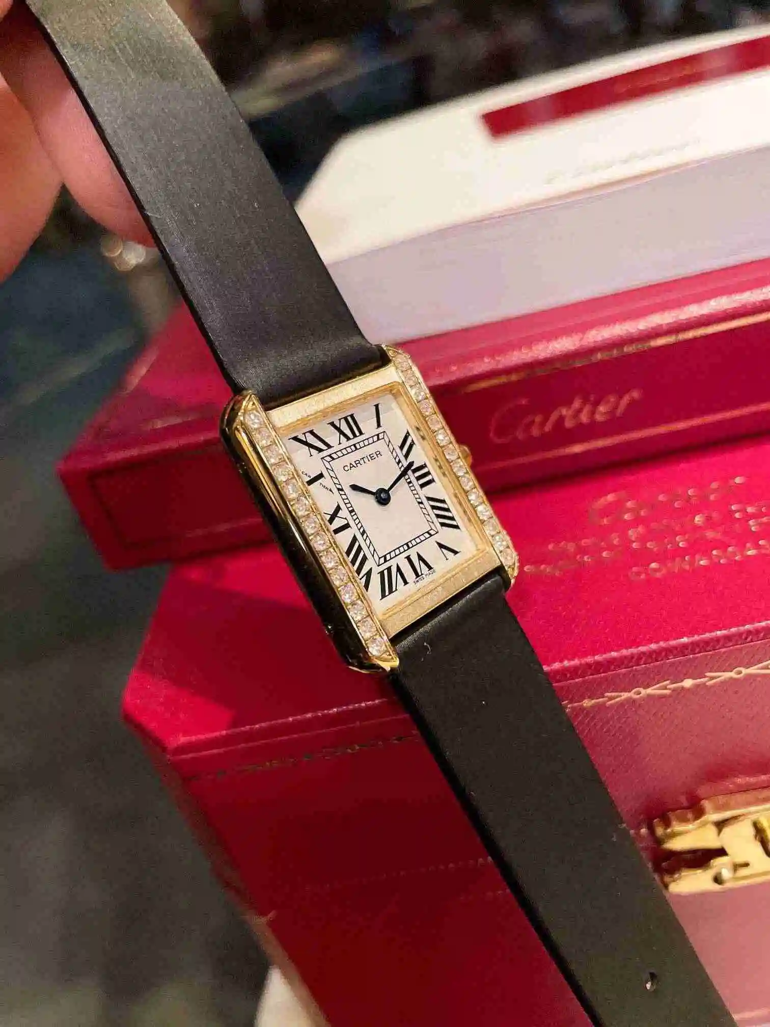 General Watches Cartier Watch Couple Watch Paired with Original Fully Automatic Mechanical Movement Top grade 316 Precision Steel Case Case with Mineral Super Strong Mirror Diameter 27MMX34MM KK03350 view 7